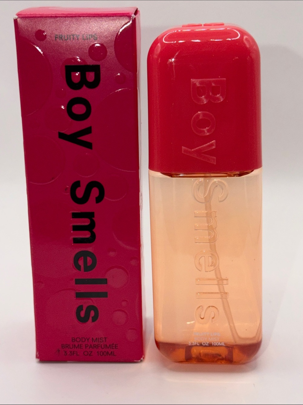 BOY SMELLS FRUITY LIPS BODY MIST   Travel Size Spray 3.3 Oz. NEW IN BOX!